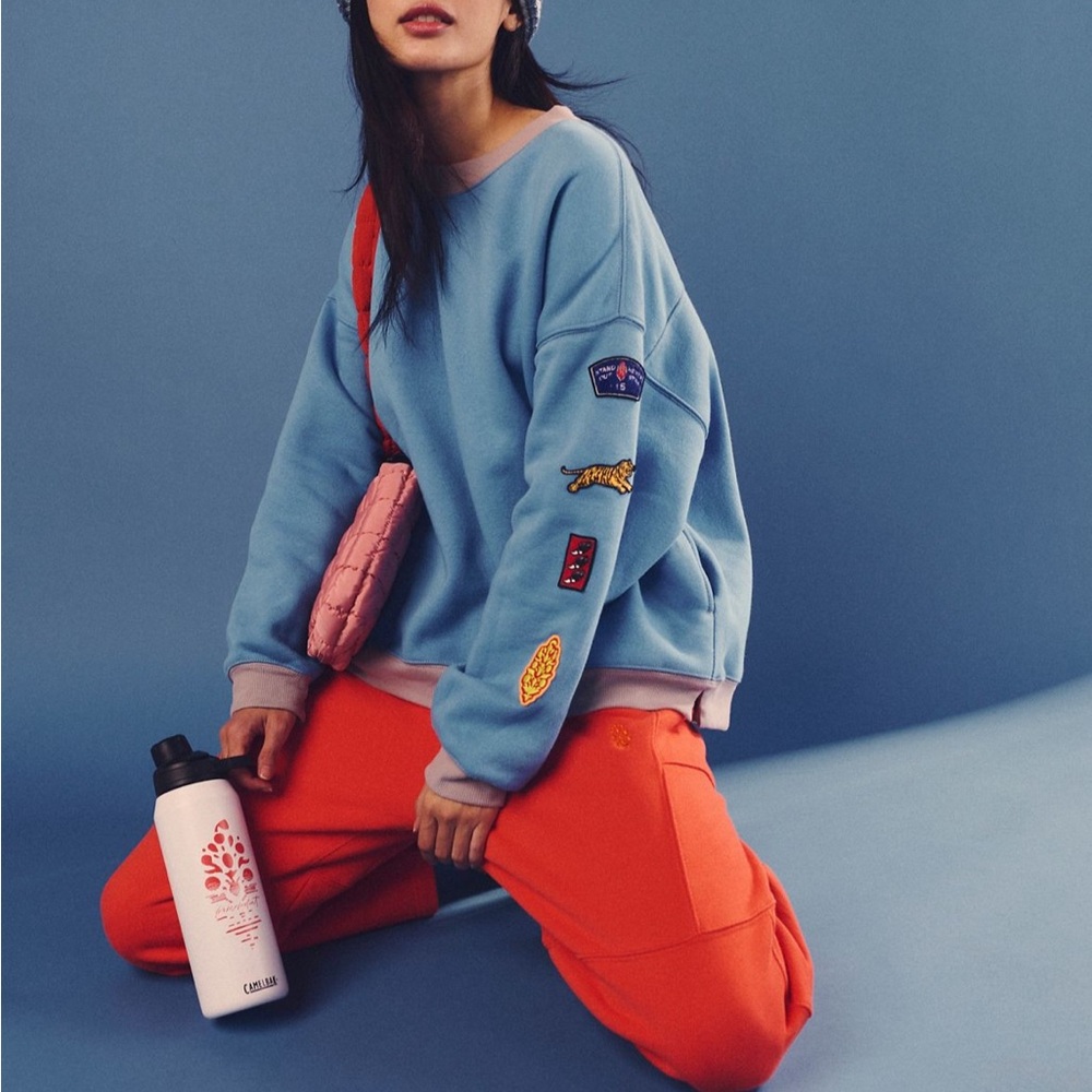 ALL STAR PATCH PULLOVER BRIGHT BLUEBERRY PATCH COMBO